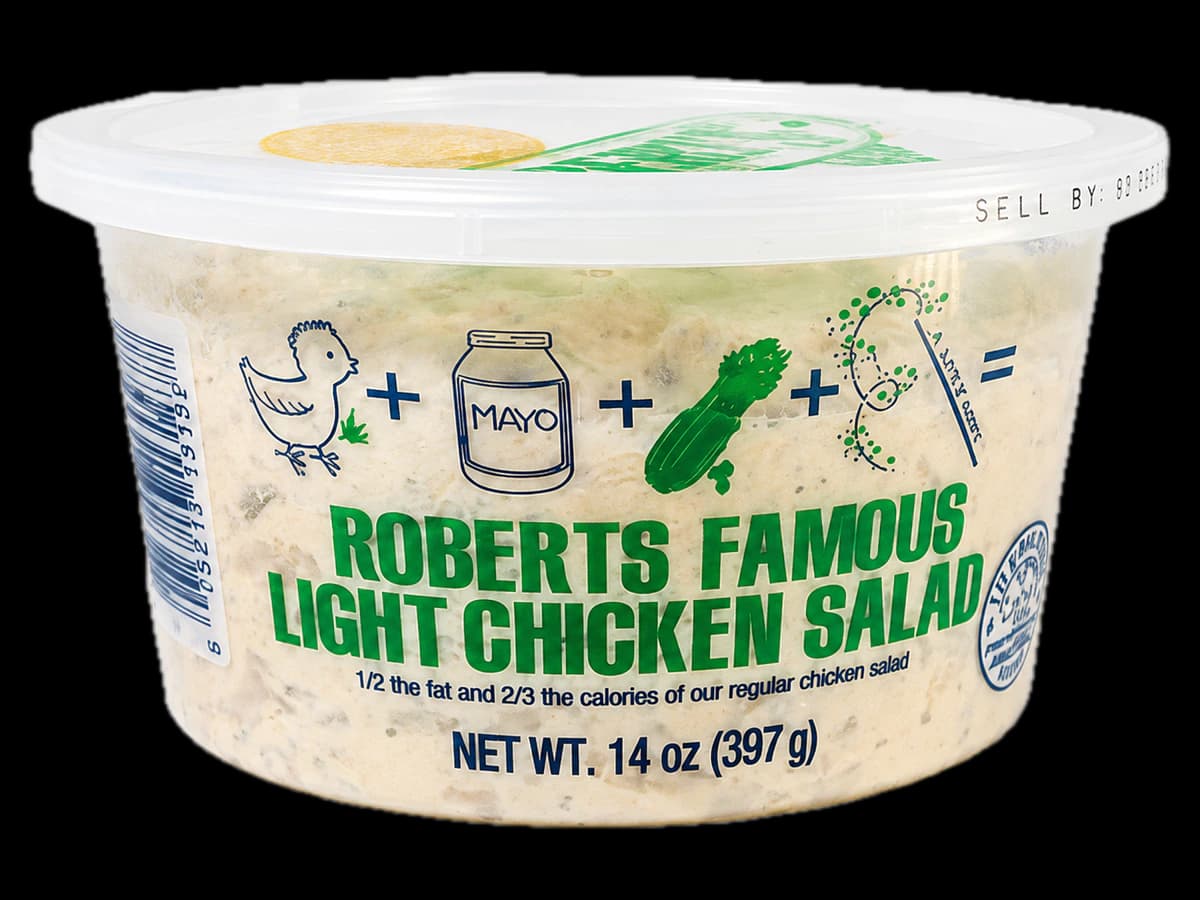 Roberts Famous Chicken Salad Light 14-ounce tub
